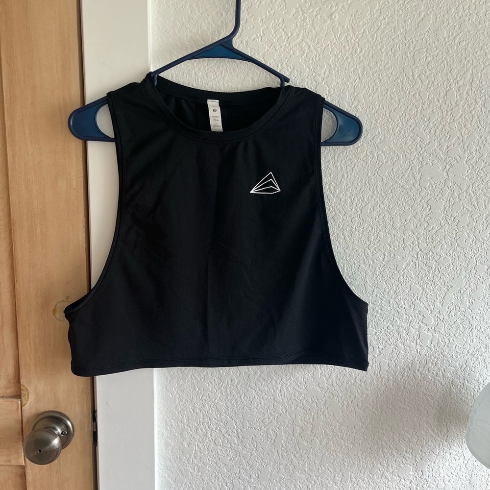 Lululemon Athletica Black Crop Tank Top